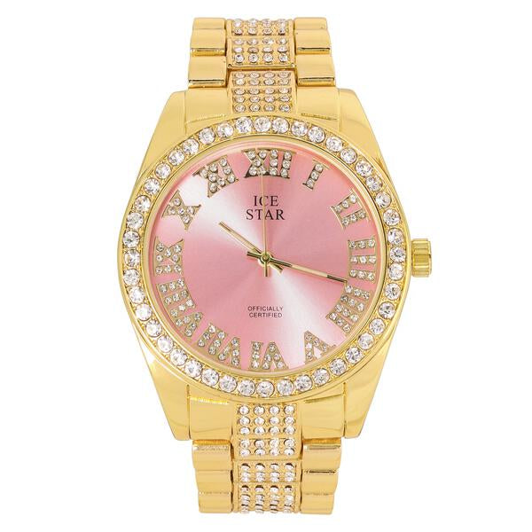 Urban Iced Out 45mm Metal Band Watch - 8180D-MB