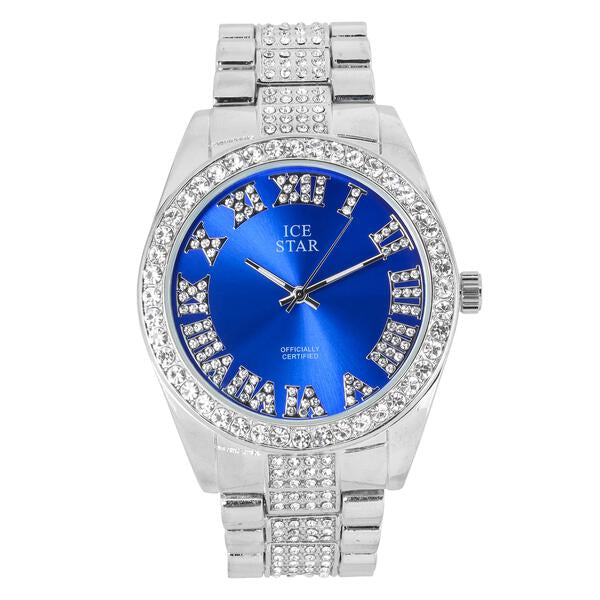 Urban Iced Out 45mm Metal Band Watch - 8180D-MB