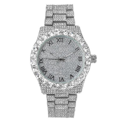 Urban Iced Out 43mm Metal Band Watch - 9482V-MB