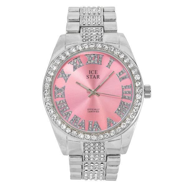 Urban Iced Out 45mm Metal Band Watch - 8180D-MB
