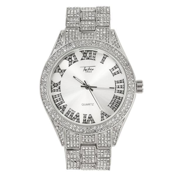 Urban Iced Out 44mm Metal Band Watch - 9120X-MB