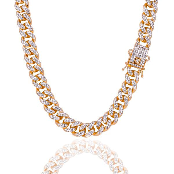 12mm Iced Out Cuban Chain - HSCH-121