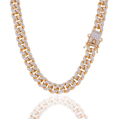 12mm Iced Out Cuban Chain - HSCH-121