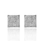 13mm Square Pave Earrings - MP 207