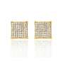 13mm Square Pave Earrings - MP 207