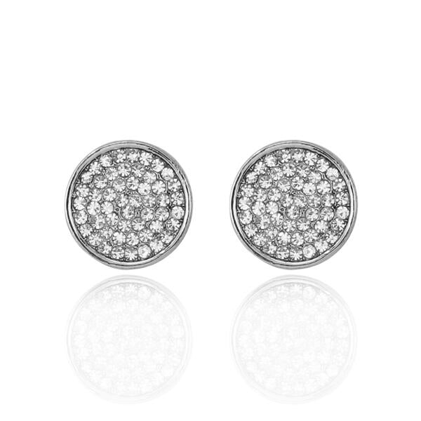 14mm Round Pave Earrings - MP 205