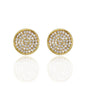 14mm Round Pave Earrings - MP 205