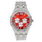 Urban Iced Out 46mm Metal Band Watch - 9122S-MB