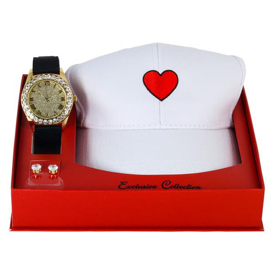 Watch and Heart Hat Gift Set - 8653-WHS-25