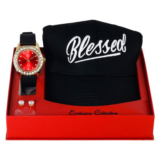 Watch and Blessed Hat Gift Set - 8653-WHS-19