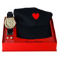 Watch and Heart Hat Gift Set - 8653-WHS-24