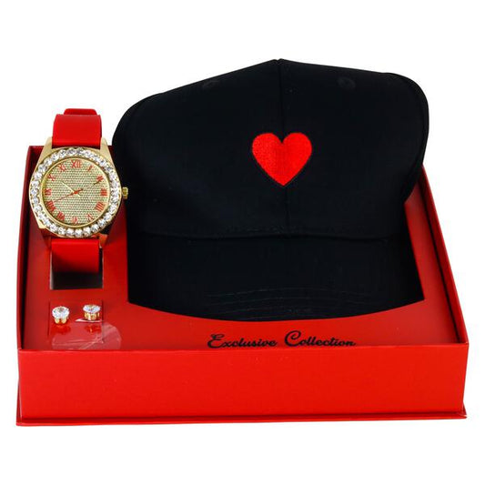Watch and Heart Hat Gift Set - 8653-WHS-23