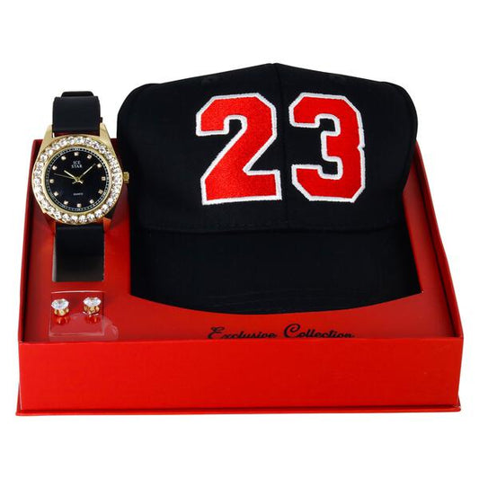 Watch and Basketball Hat Gift Set - 8653-WHS-17