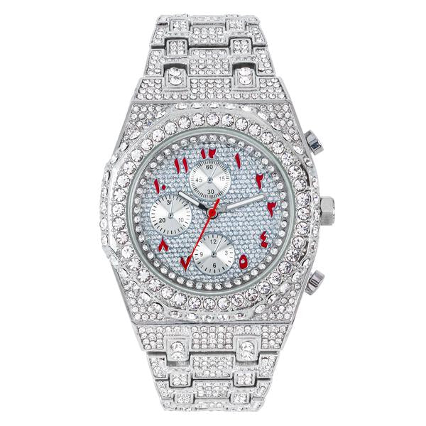 Urban Arab Dial 43mm Metal Band Watch - 9691-MB