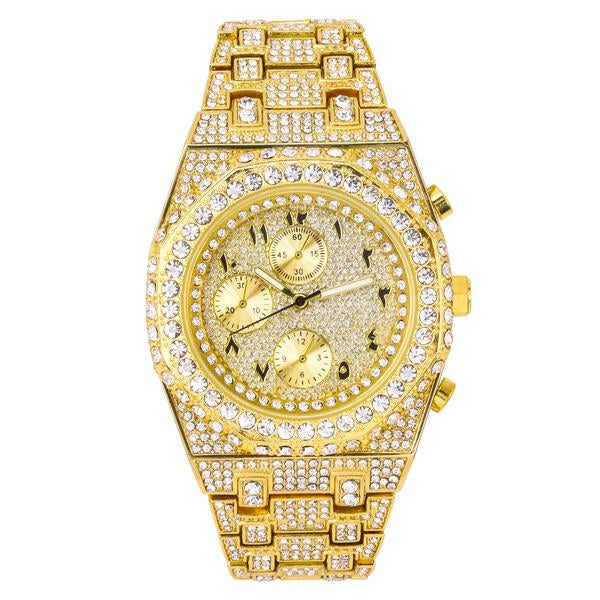 Urban Arab Dial 43mm Metal Band Watch - 9691-MB