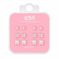 Ladies Square Stud Earring 6-Pack - CET-212