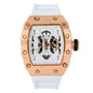 Iced Out 42.5mm Tonneau Watch - 9686-SB