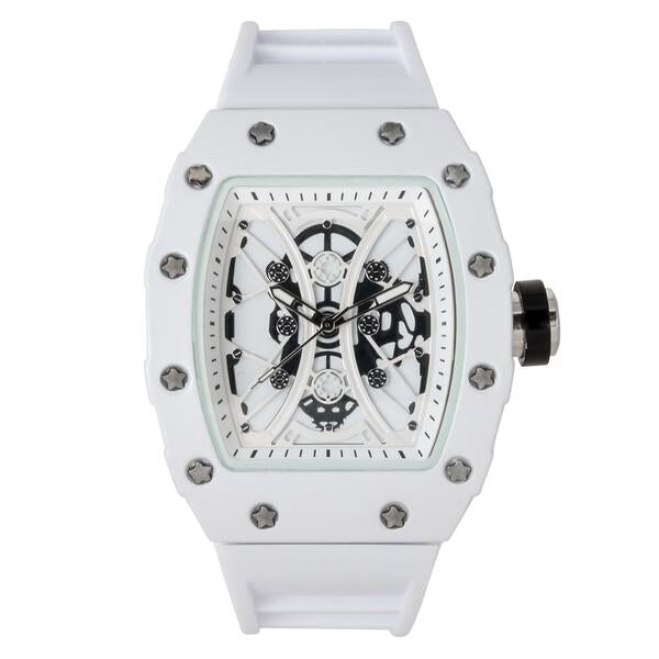 Iced Out 42.5mm Tonneau Watch - 9686-SB