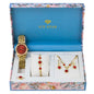 Ladies Metal Band Watch and Jewelry Set - LMS-9041