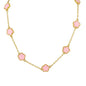 15mm Clover Chain Ladies Link Necklace - HCHS-101