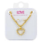 Ladies Heart Necklace with Earrings Set - DDS-LMP-HRT-005