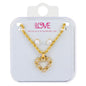 Ladies Heart Necklace with Earrings Set - DDS-LMP-HRT-004