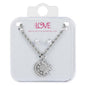 Ladies Sun and Moon Necklace with Earrings Set - DDS-QND-9