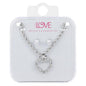 Ladies Heart Necklace with Earrings Set - DDS-LMP-HRT-005