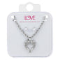 Ladies Heart Necklace with Earrings Set - DDS-LMP-HRT-013