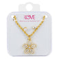 Ladies Flower Necklace with Earrings Set - DDS-LC-209