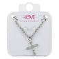 Ladies Cross Necklace with Earrings Set - DDS-QND-4