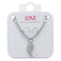 Ladies Angel Wing Necklace with Earrings Set - DDS-LMP-BRD-002