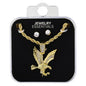 Mens Eagle Necklace with Studs - DD-1121