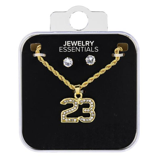 Mens 23 Necklace with Studs - DD-216