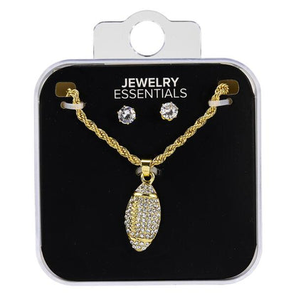 Mens Football Necklace with Studs - DD-372