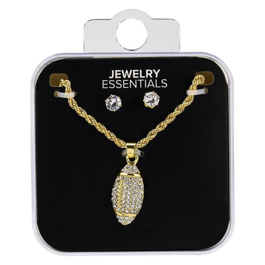 Mens Football Necklace with Studs - DD-372