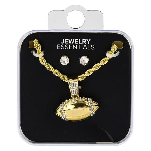 Mens Football Necklace with Studs - DD-1266