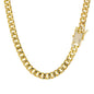 9mm Solid Miami Cuban Chain with Iced Lock - HCCH-211