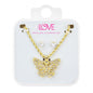 Ladies Butterfly Necklace with Earrings Set - DD-1936G