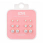 Ladies Round Stud Earring 6-Pack - CET-211