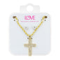 Ladies Cross Necklace with Earrings Set - DD-HC-355G
