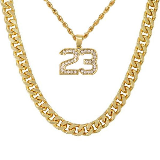 23-Necklace-&-9mm-Solid-Cuban-Chain-Set-
