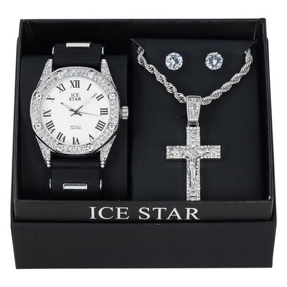 Watch and Necklace with Earrings Gift Set - W1K2-124