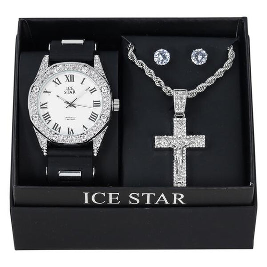 Watch and Necklace with Earrings Gift Set - W1K2-124
