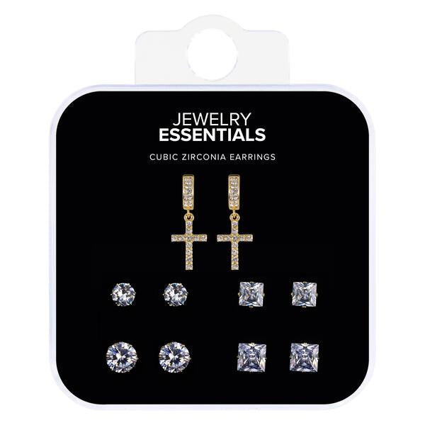 Mens Dangling Cross 5-Pack Set - MCET-502 G