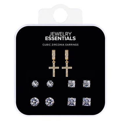 Mens Dangling Cross 5-Pack Set - MCET-502 G