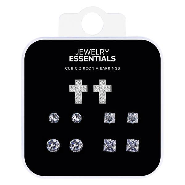 Mens Pave Cross 5-Pack Set - MCET-501 G