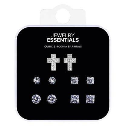Mens Pave Cross 5-Pack Set - MCET-501 G