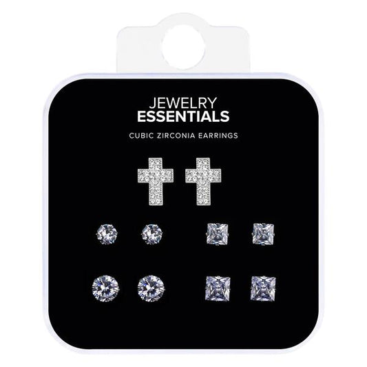 Mens Pave Cross 5-Pack Set - MCET-501 G