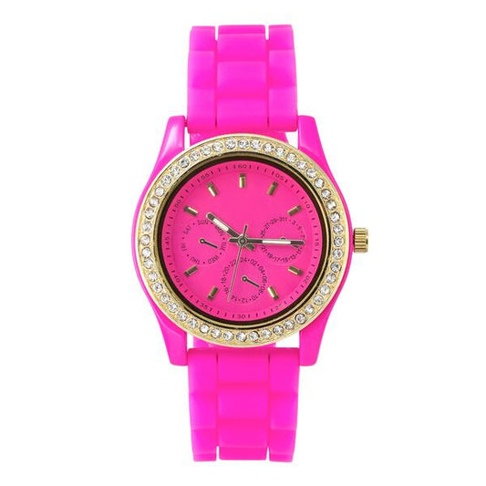 Ladies Silicone Band 45mm Watch - 7827-SB